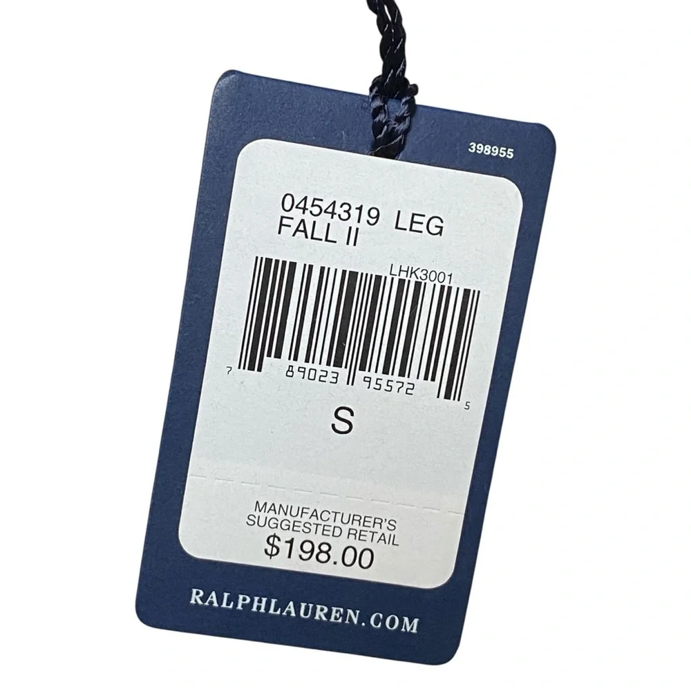 Ralph Lauren Black Velvet Leggings Pull On Slim Fit Pants Size S NWT - Picture 11 of 14